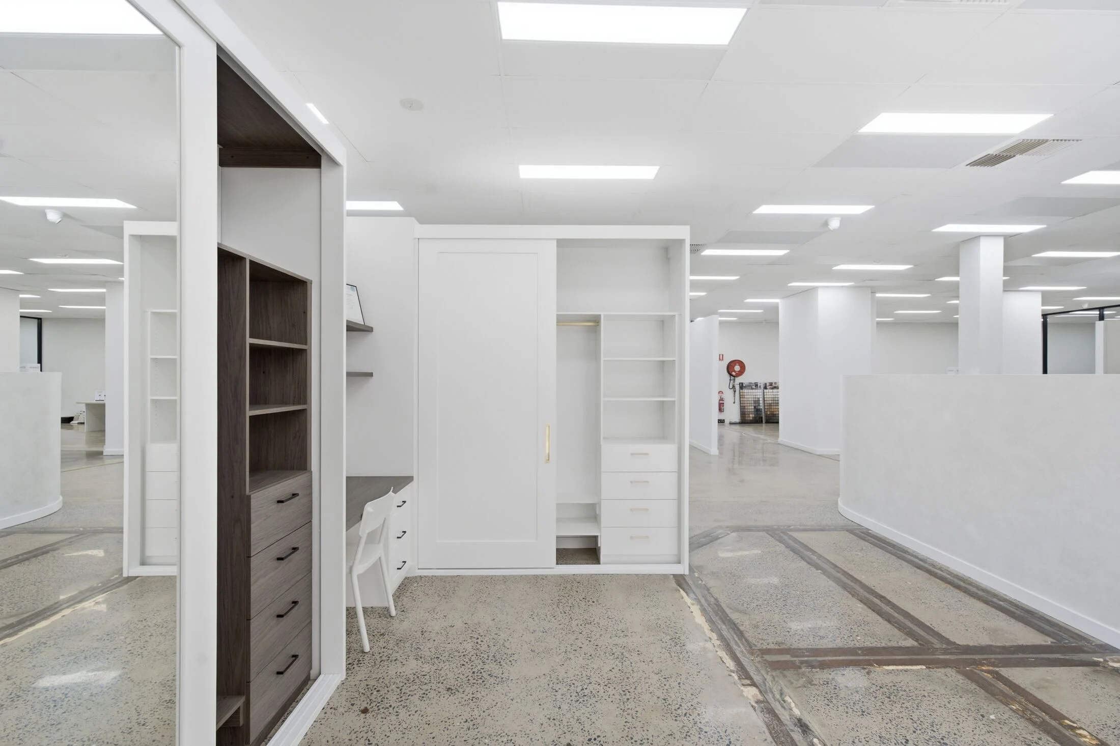 Classique showroom - open wardrobe interior displays